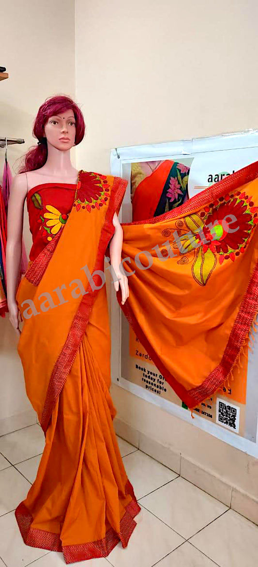 Kantha  Saree  DISPLAY PURPOSE; CAN BE CUSTOMIZED UPON REQUEST