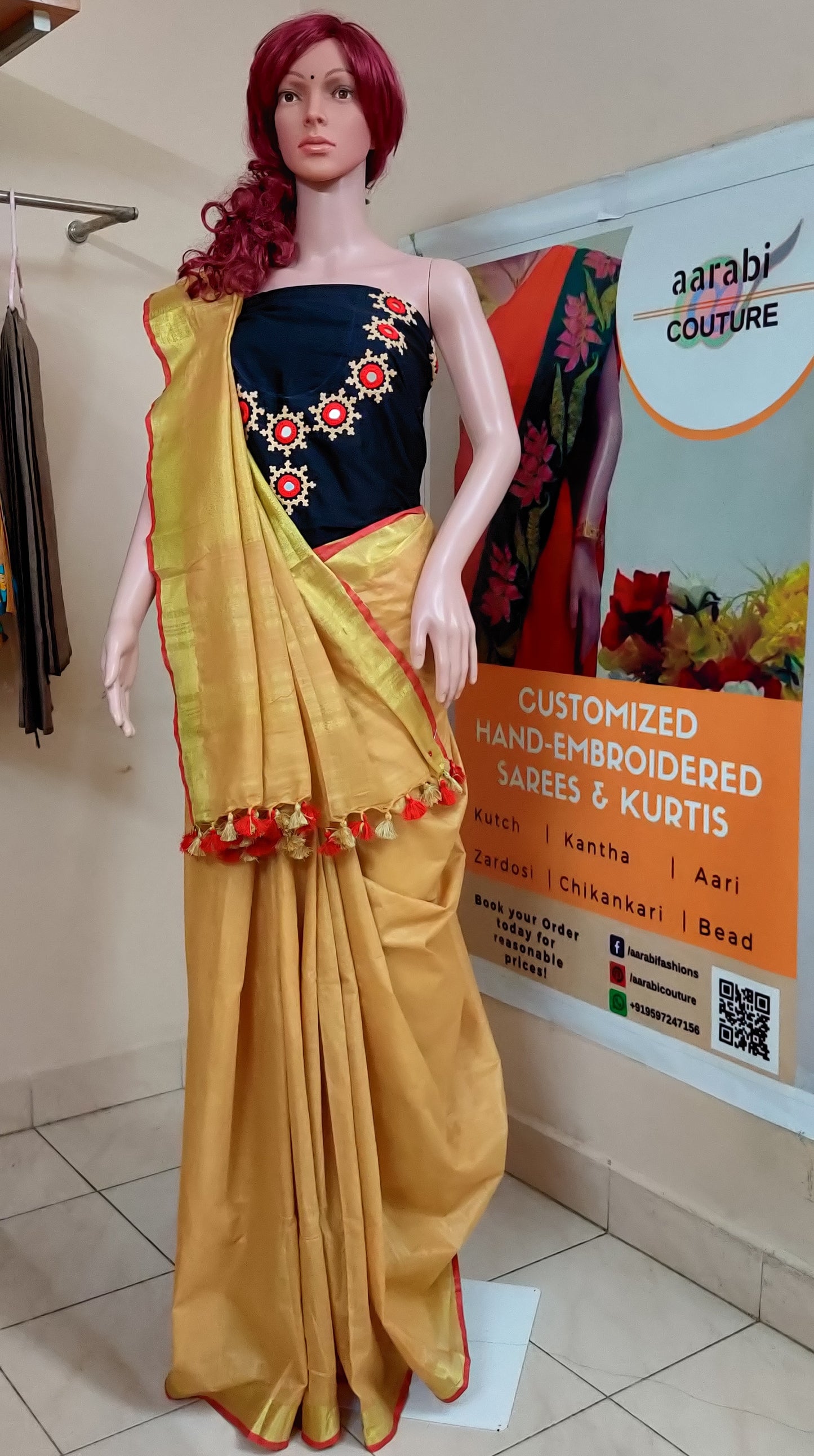 Kutch  or Sindhi Work Blouse - DISPLAY PURPOSE ONLY; CAN BE CUSTOMIZED UPON REQUEST